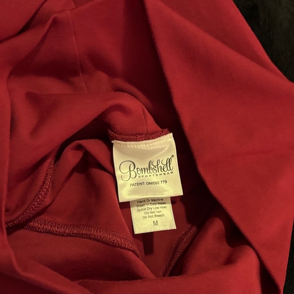 Burgundy & Blue Bombshell thigh high leggings - Picture 2 of 2